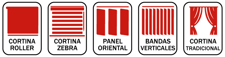 Cortinas Roller - Cortinas Zebra - Panel Oriental - Bandas Verticales Cortina Tradicional